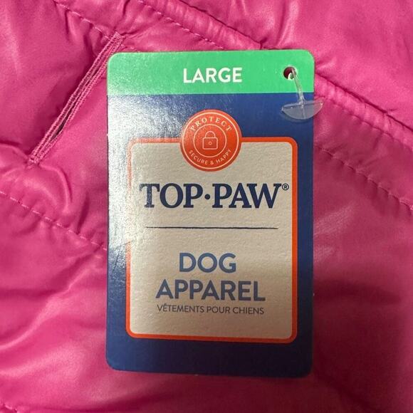 Top Paw Berry Puffer Fleece Lined Dog Jacket Coat Vest Size XXS‎ Winter - Picture 4 of 6